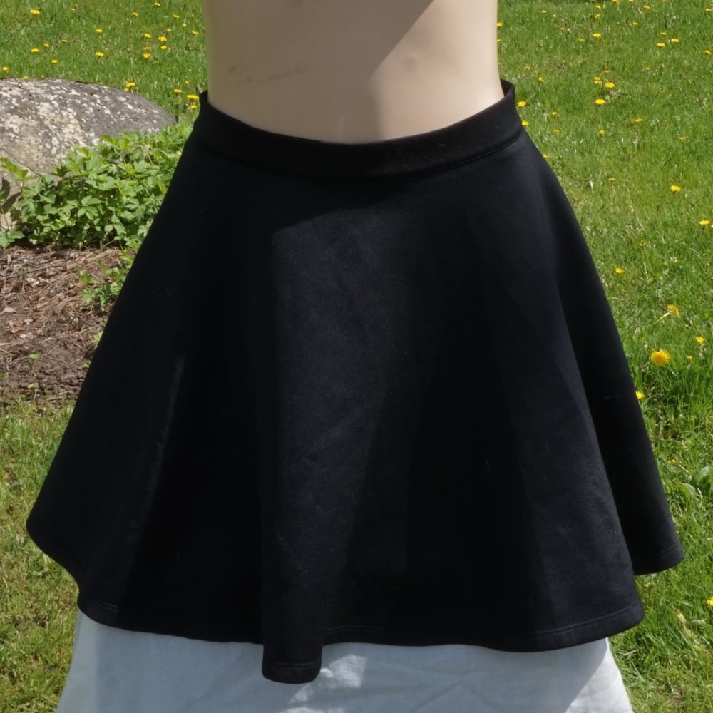 Black Zip-up Miniskirt